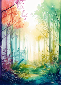 A fairy tale forest and gentle time.3