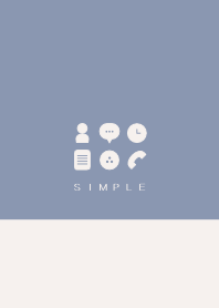 シンプル（beige blue))V.185