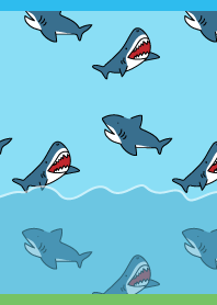 Shark Day04 on blue