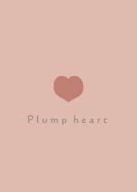 Plump heart pink beige