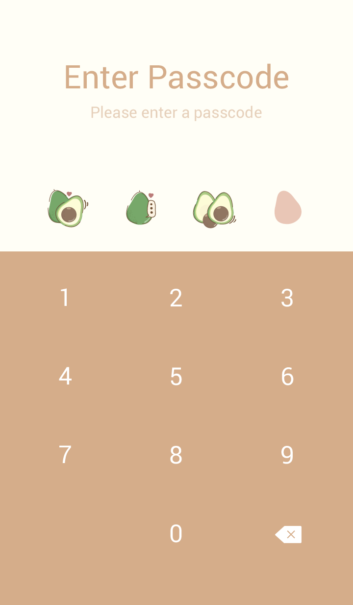 avocado minimal peach (simple ver.)