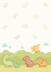 Colorful little dinosaur_pattern17