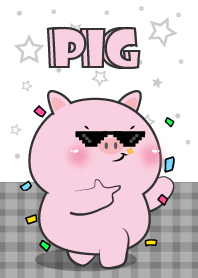 Pig Pig Love Black & White Theme