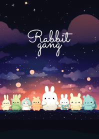rabbit gang in the dark night