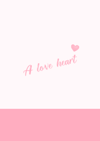 a love heart-pink