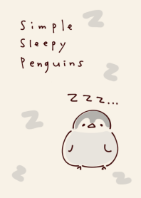 Simple sleepy penguins.