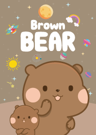 Brown Bears Cutie Galaxy Light Brown