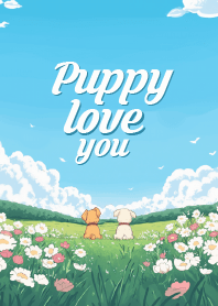 puppy dog and blossom_6