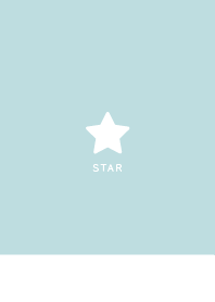 Simple Lucky Star - Dull Blue&White