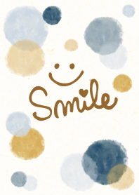 Smile - Adult watercolor Polka dot11-