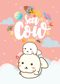 พะยูนตัวน้อย กาแล็กซี่ สีกุหลาบ