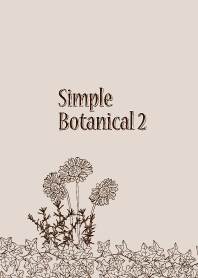 Simple botanical theme 2 ~monochrome~
