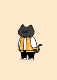 Stadium jacket black cat 02.