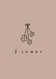 beige and adult. Flower.