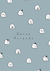 Ghost Friend Pattern(line)/mint gray