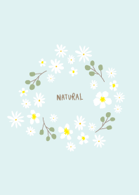 white flowers and olive wreath29 Japan