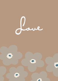 in bloom, flower k / mocha