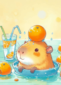 Capybara fat and round n.26