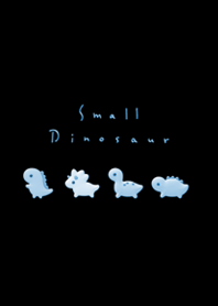3d small dinosaur/black blue