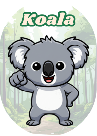 โคอาล่าขี้เกียจและน่ารัก (ขาวดำ 01)