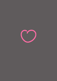 Heart Simple icon: black pink WV