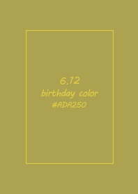 birthday color - June 12