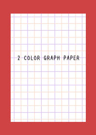 2 COLOR GRAPH PAPER/PINK&PURPLE/RED/BE