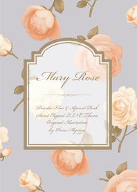 Mary Rose / Powder Blue & Apricot Pink