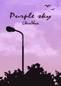 Purple sky with shadow.2023 LET'S DRAW