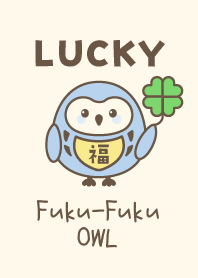 Lucky OWL with Clover / Blue