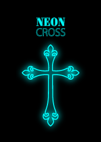 Neon cross blue version