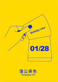 Birthday color January 28 simple: