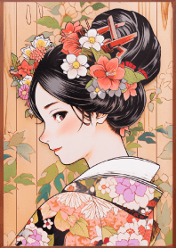 日本浮世繪絕美花魁3