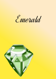 May birthstone.Emerald & Crystal.y