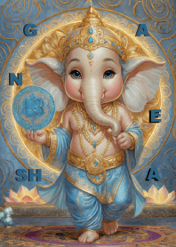 พระพิฆเนศสีฟ้า มั่งคั่ง ร่ำรวย มีเงินทอง