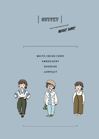 outfit of today / light steel blue