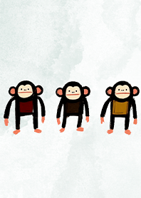 Three Monkeys (Crayon Style)