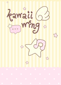 kawaii yellow wing