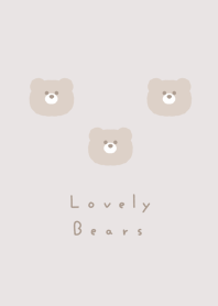 熊。gray beige