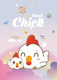 Chicken Cloud Galaxy Pastel