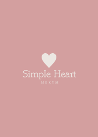 Dusky Pink Heart 2 -SIMPLE-