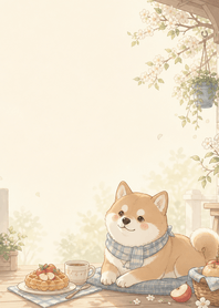 Plum Shiba Apple Waffle Porch