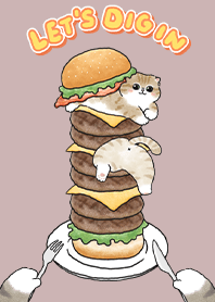 neko hamburger- rose pink