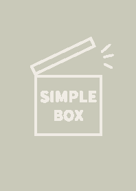 SIMPLE BOX【GREEN GRAY】
