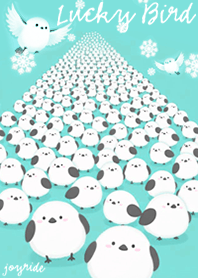 Parade of Long-tailed Tit light blue