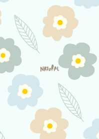Cute 3colored flowers and leaves21 Japan