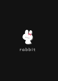 Rabbits5 Ribbon - Black