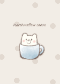 Marshmallow cocoa Bear -blue- 2