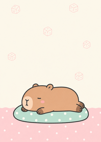 Relaxing Capybara Cushion YELLOW05