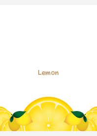 Lemon arrangement theme on white